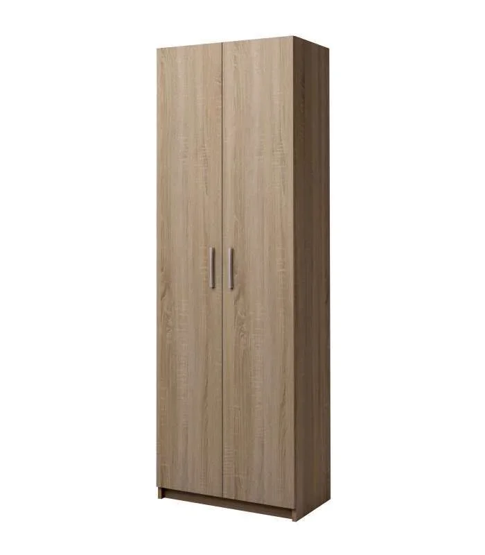 Armario multiestantes dos puertas Urano en roble. 60 cm(ancho) 180 cm(altura) 35.6 cm(fondo)