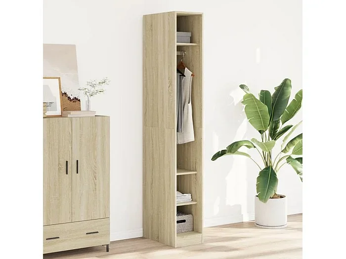 Armario roble Sonoma 30x50x200 cm madera contrachapada