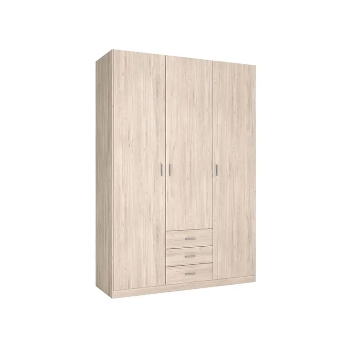 Armario Roma 3 puertas + 3 cajones sahara 215,5×148,9×52,6 cm