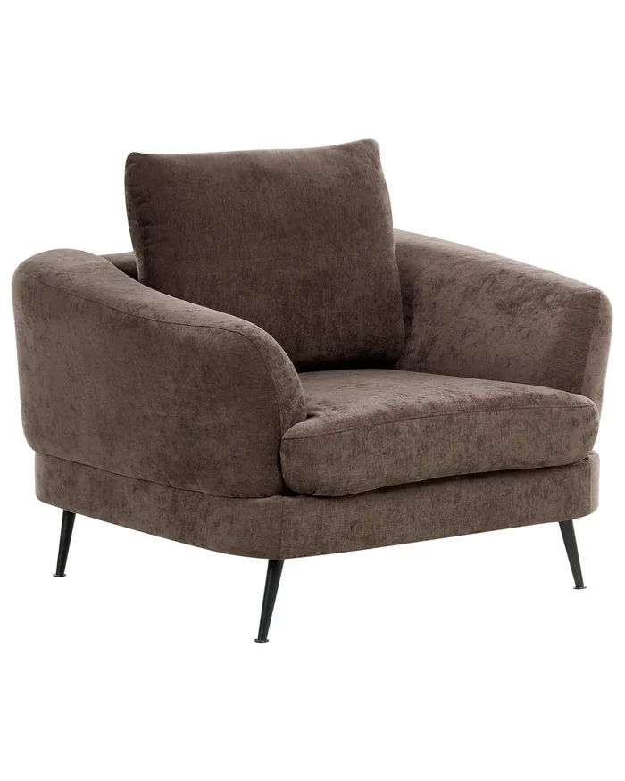 Armchair KJAER Chenille Dark Brown