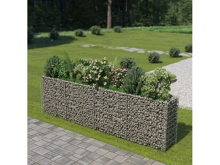 Arriate de gaviones de acero 360x50x100 cm
