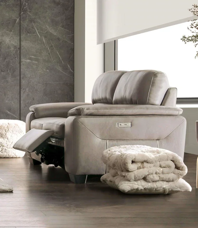 Balderico Taupe Power Reclining Loveseat