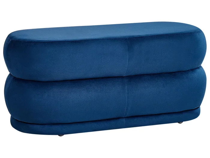 Banco ELLENDALE Terciopelo Azul marino