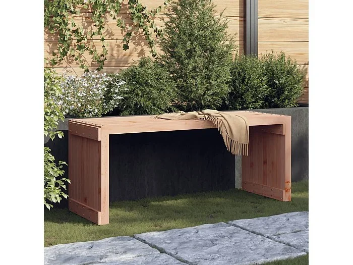 Banco jardín extensible madera maciza Douglas 212,5×40,5×45 cm