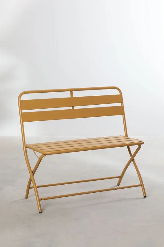 Banco Plegable de Jardín Janti Mostaza – SKLUM