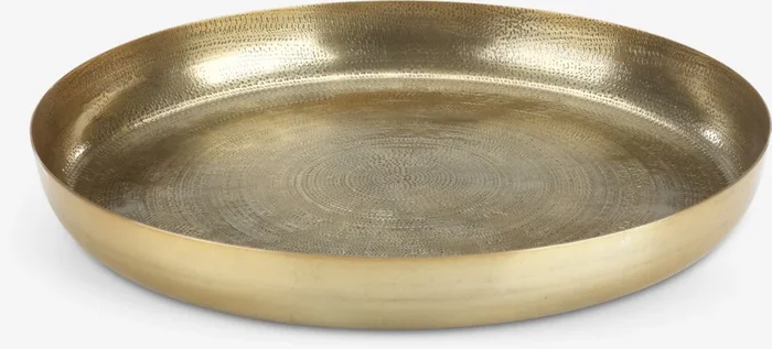 Bandeja decorativa ERLING Ø34xA4cm latón
