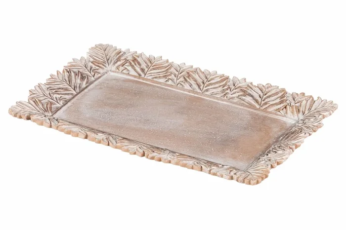 Bandeja Resina Natural 25×14,5×2,5 Cm