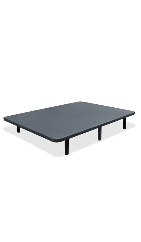 Base tapizada + 6 patas de Hm-Actually tapizado gris 150×190
