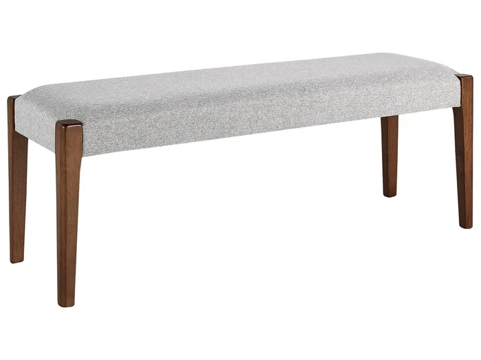 Bench ELYRIA Fabric Dark Brown/ Grey