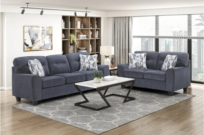 Bennett Blue Living Room Set