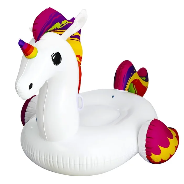 Bestway unicornio hinchable 224x164cm flotador de piscina