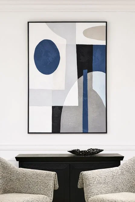 Blue Notes Two – Arte de Pared Pintado a Mano
