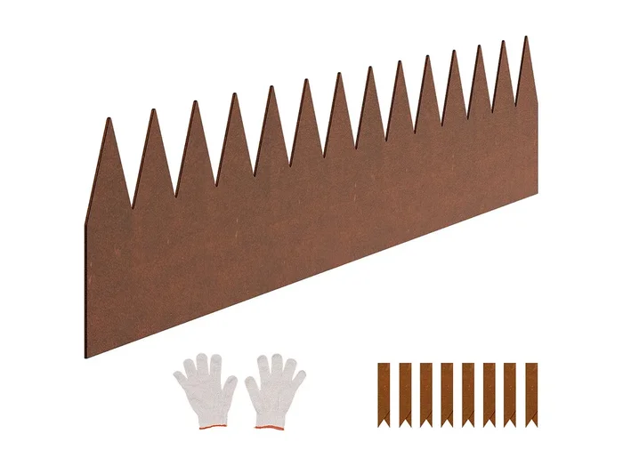 Bordes de Jardín de Acero SucceBuy Resistentes a la Intemperie, 1016×152,4 mm, Lote de 6