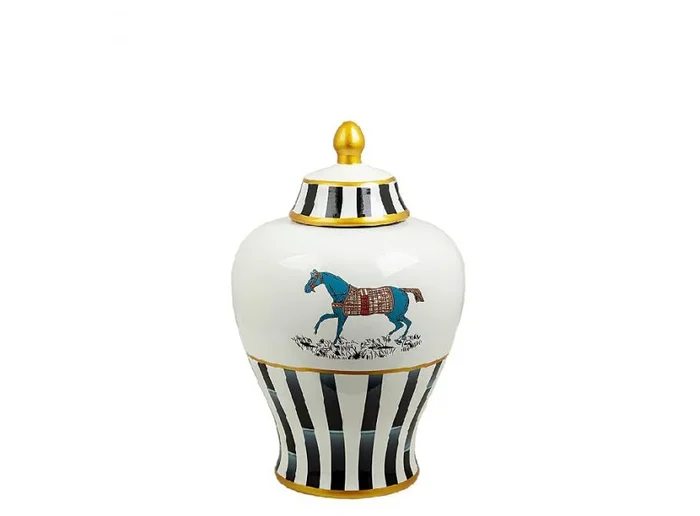 Bote Porcelana Decorado