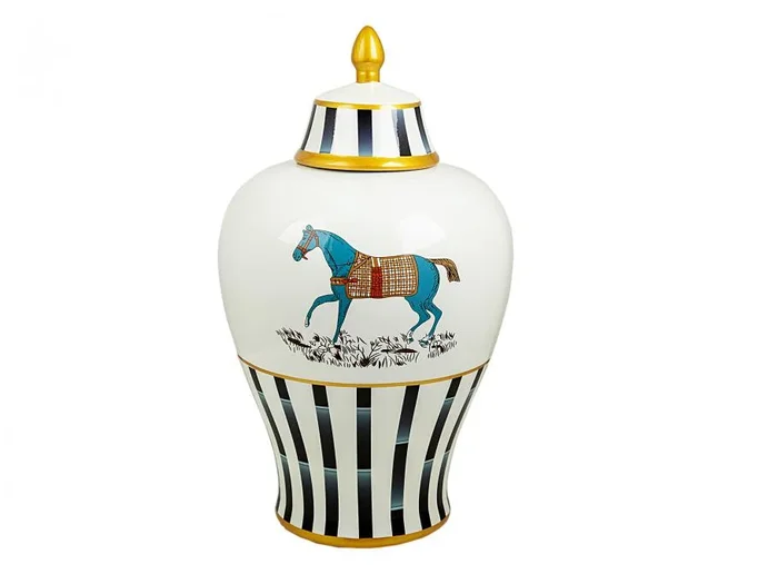 Bote Porcelana Decorado