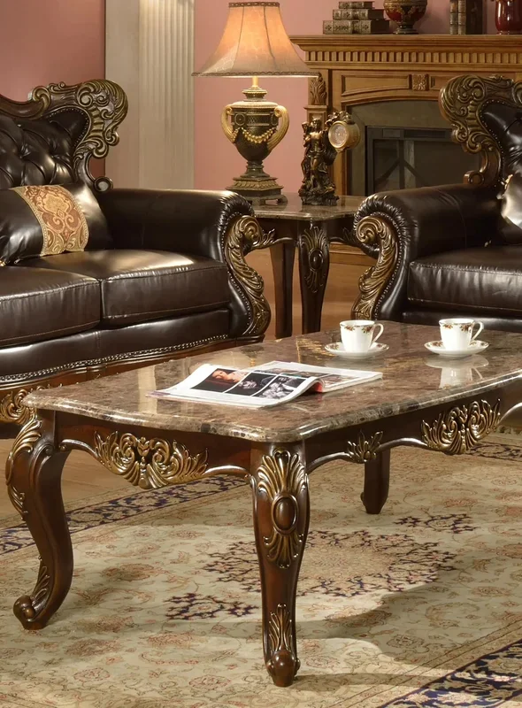 Britney Traditional Style End Table In Cherry Finish Wood