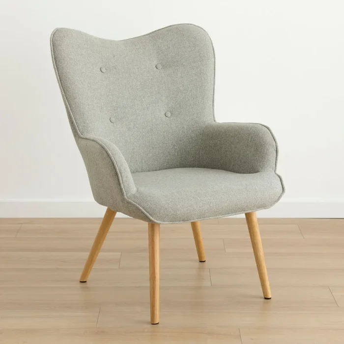 Butaca gris Curve Gris – Kenay Home
