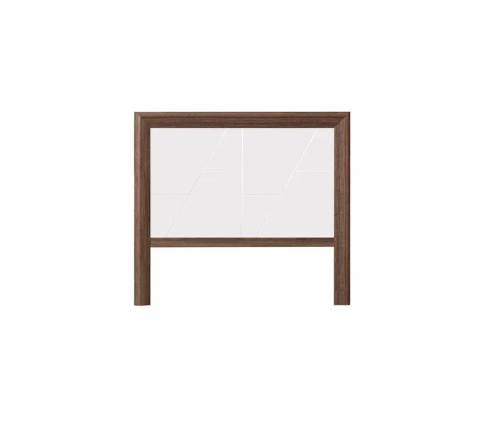 Cabecero 150 Cm – Venprodin – 157x140x4 Cm – Nogal/blanco