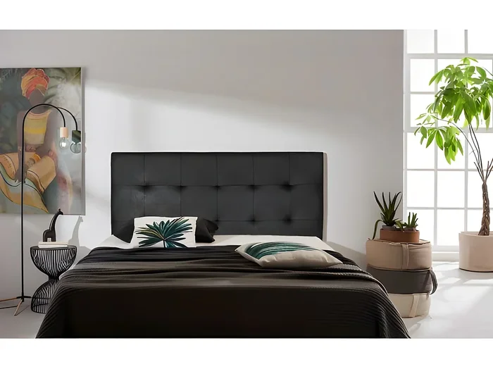 CABECERO ASTER POLIPIEL NEGRO 220
