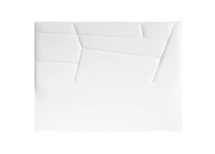 Cabecero MINNESOTA tela blanco brillo 160x120cm