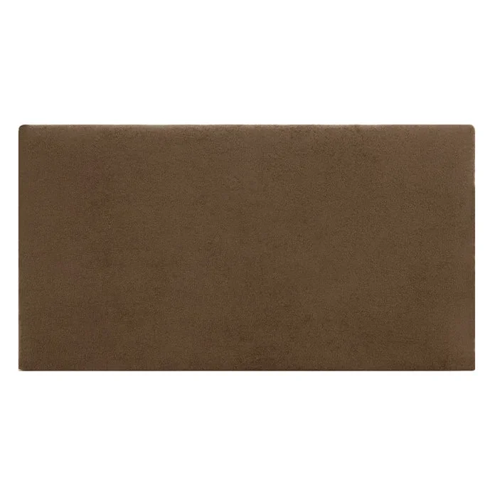 Cabecero tapizado de algodón en color marrón de 160x80cm – DECOWOOD