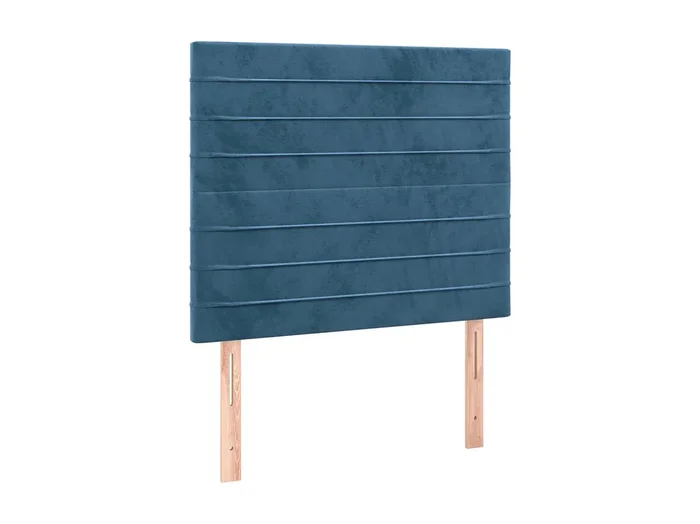 Cabeceros 2 unidades de terciopelo azul oscuro 100x5x78/88 cm ES34456
