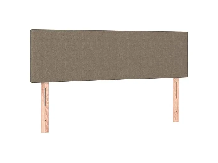 Cabeceros 2 unidades tela gris taupe 72x5x78/88 cm ES69945