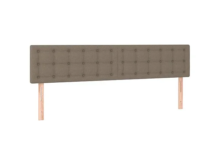 Cabeceros 2 unidades tela gris taupe 80x5x78/88 cm ES71245
