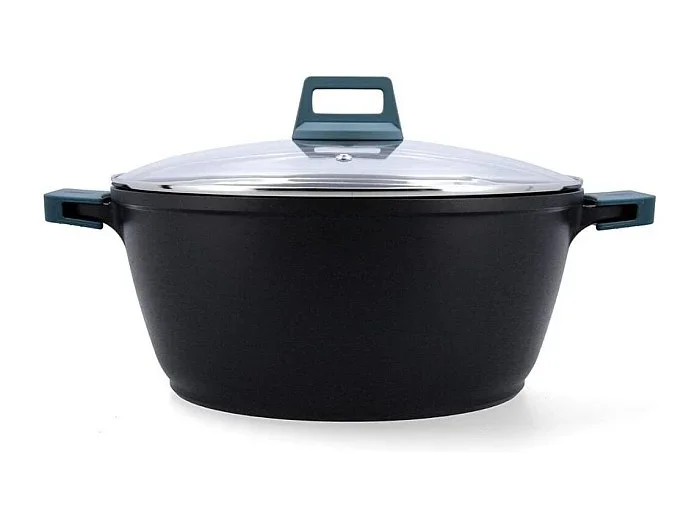 Cacerola Confort Quid aluminio fundido negro/azul Ø32 cm