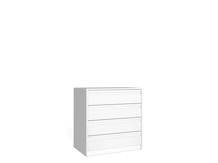 Cajonera BLOCK de 4 cajones 72,5x70x45cm blanca