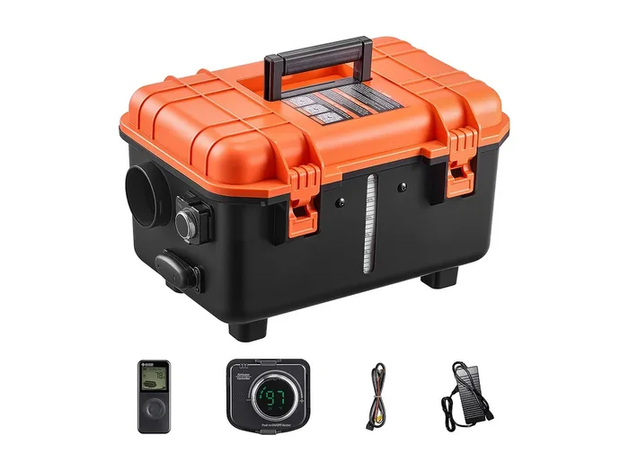 Calentador Diésel SucceBuy 8 kW DC 12 V/24 V, Calentador de Aire Diésel para Estacionamiento, Todo-en-Uno Portátil, con Mando a Distancia y Pantalla LCD