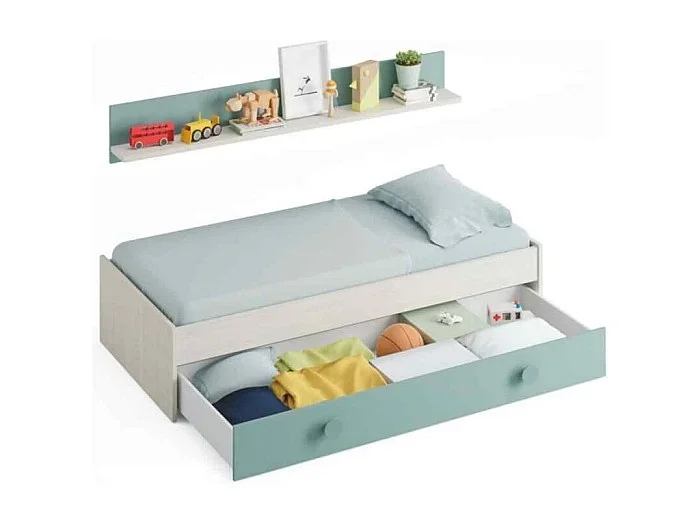 Cama nido juvenil con estante Enjoy