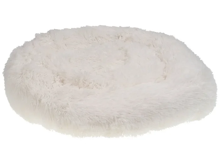 Cama para mascotas KULU Pelo sintético Blanco crema