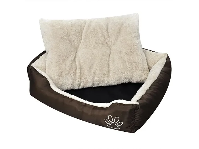 Cama para perro con cojín acolchado talla S