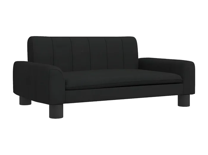 Cama para perros de tela negra 70x45x30 cm ES229314
