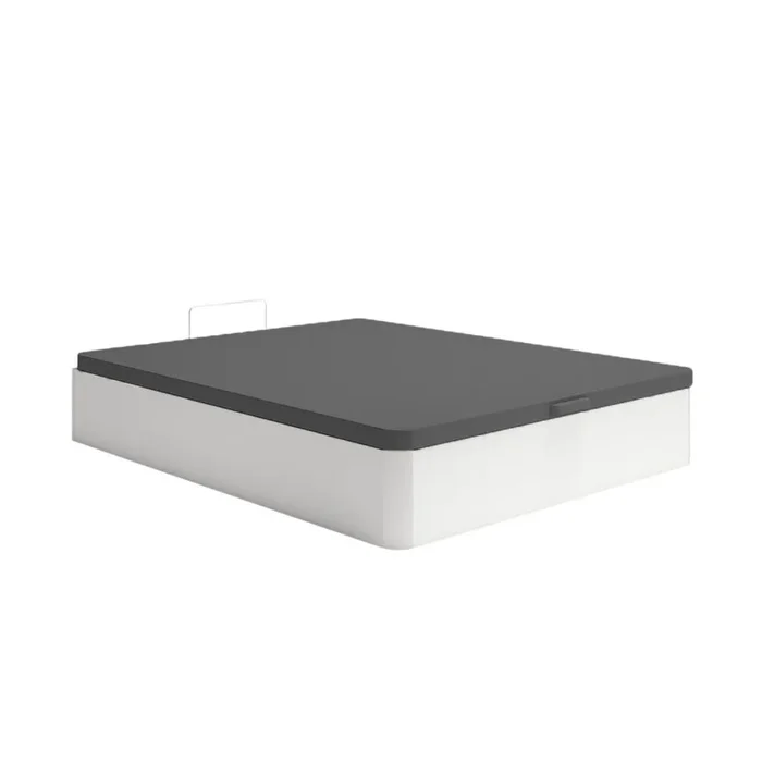 Canapé Atenas abatible tapizado 3D blanco 90×190 cm