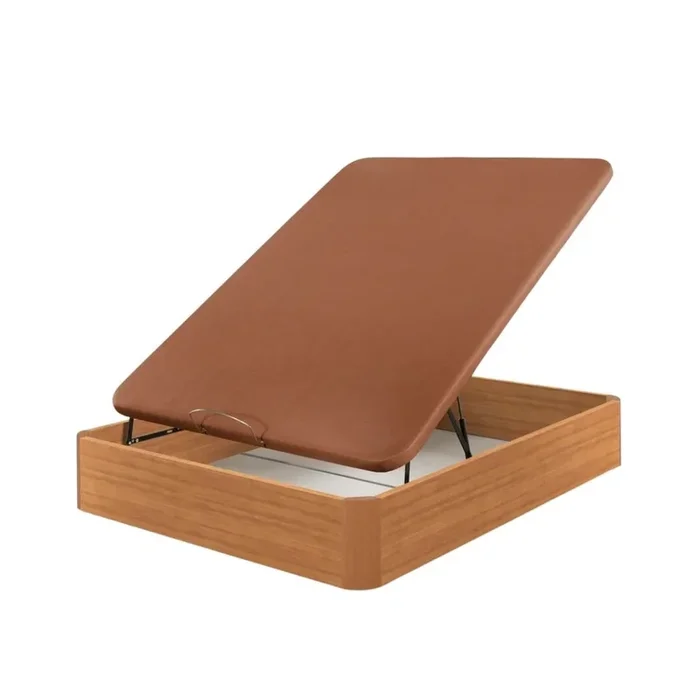 Canapé de Madera de Alta Calidad y Resistencia Color cerezo 35 cm de alto De Madera 90×190 cm