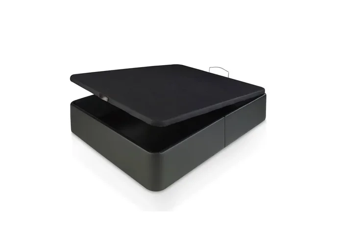 Canapé de polipiel negro SPAZIO XTRA 90x190cm