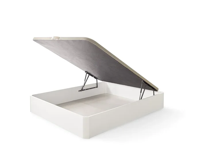 Canapé Delia XL Abatible Madera 135×190 Altura Cerrado 39cm Blanco Matris