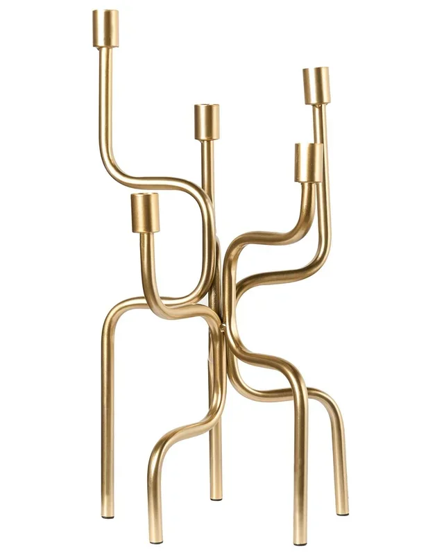 Candelero PORRTELA Metal 50 cm Dorado