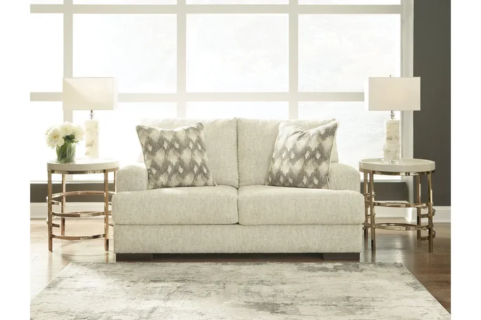 Caretti Parchment Loveseat