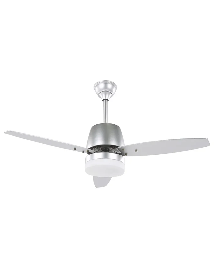 Ceiling Fan with Light MLAVA with Remote Silver