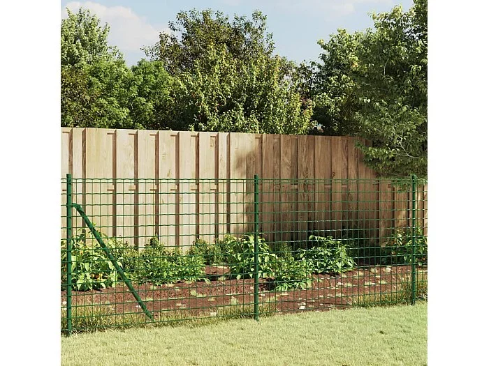 Cerca de alambre con brida verde 0,8×10 m ES646831