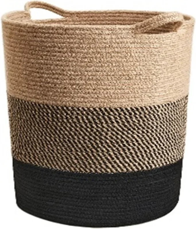 Cesta algodón con asas VERA 40x45cm