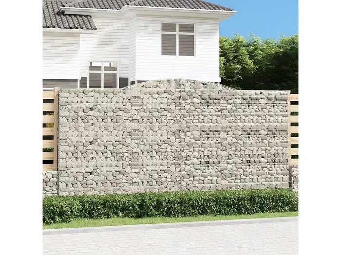 Cesta gaviones forma arco hierro galvanizado 400x50x200/220 cm