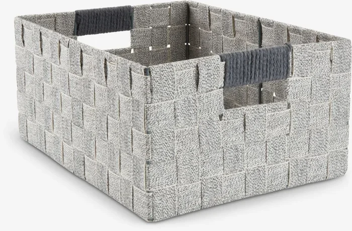 Cesta HALVDAN A25xL33xA15cm gris