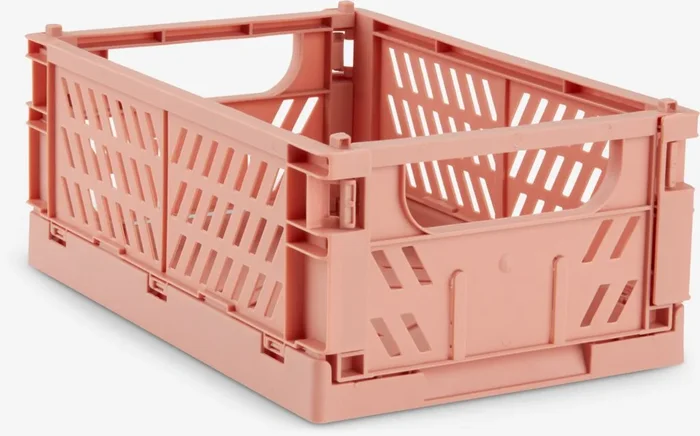 Cesta MILAS A16xL25xA10cm plegable coral