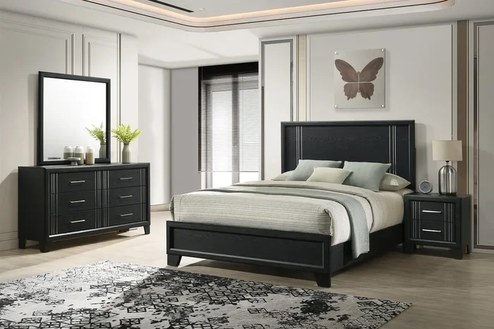 Charlie Charcoal Panel Bedroom Set
