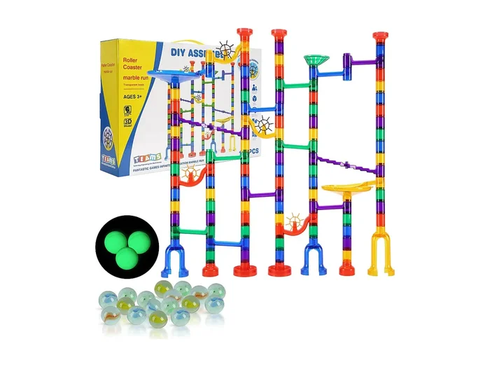 Circuito de Bolas SucceBuy, 150 Piezas, 50 Bolas, Juguete STEM, Bloques Educativos para Niños