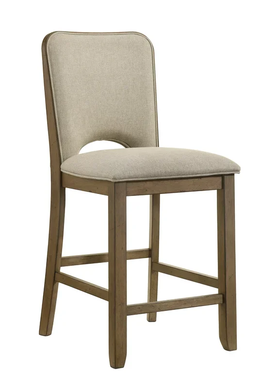 Cockrell Brown/Beige Counter Height Chair (Set of 2)